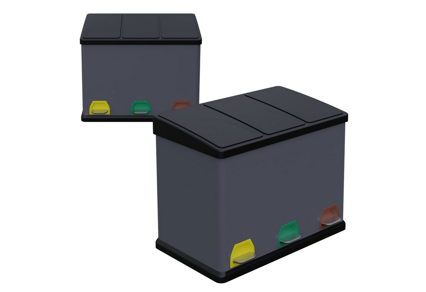 HAGO Mülltrennsystem Premium Mülleimer Abfalleimer Abfallbehälter Trennsystem Mülltrenner von HAGO