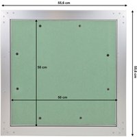Revisionsklappe Revisionsöffnung Revision Öffnung Gipskarton Wartung Hohlraum Klappe 50 x 50 cm von HAGO