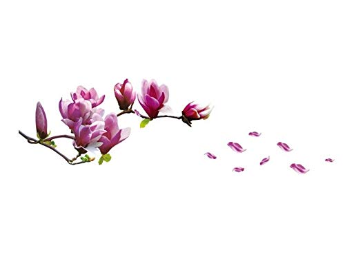 HALLOBO® XXL Wandtattoo Magnolie Blumen Magnolia Wandaufkleber Wandsticker Wall Sticker Wohnzimmer Schlafzimmer Deko von HALLOBO