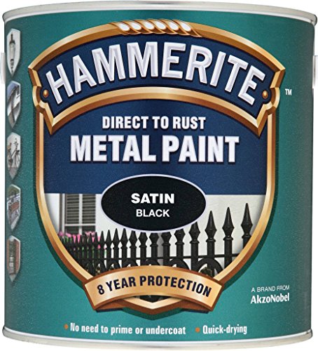 HAMMERITE 2,5 Liter Metallschutzlack matt Schwarz von HAMMERITE