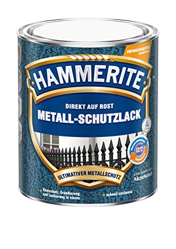 HAMMERITE METALLSCHUTZLACK HAMMERSCHLAG SILBERGRAU 2,5L von HAMMERITE
