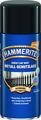 Hammerite metallschutzlack glänzend schwarz 400ml von HAMMERITE