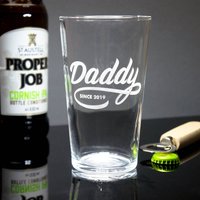 Daddy Beer Pint Glas, Tolles Geburtstags - Oder Vatertagsgeschenk, Komplett Mit Geschenkbox von HANDFORDandMASON