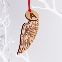 Personalisierter Engelsflügel Christbaumschmuck | Wohndekor Familien-Denkmal Für Verlorene Geliebte von HANDFORDandMASON