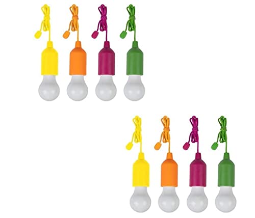 HandyLUX Colors, kabellose LED Leuchte, Safe Touch Oberfläche, Dekoleuchte, 4er Set LED-Lampen, bunt, Hängeleuchte, Deckenleuchte, Batteriebetrieb, Zugschnuraktivierung von Mediashop