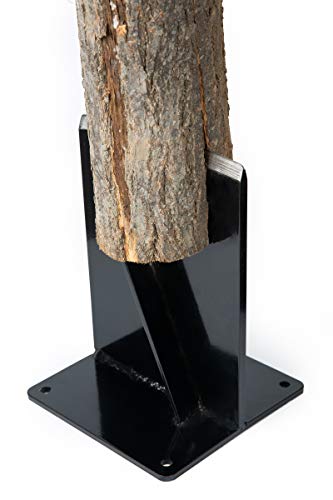 HANDYGO Tooltrex Holzspalter für Anzündholz, hohe Festigkeit, struktureller Stahl, Brennholzspalter, Holzspalter, Keil, für kleine Holzöfen und Kamine manueller Holzspalter, schwarz von HANDYGO