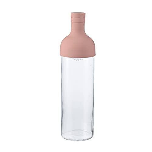 HARIO Cold Brew Tea Bottle with Filter Insert, 750ml FIB-75-SPR, Smoky Pink von HARIO