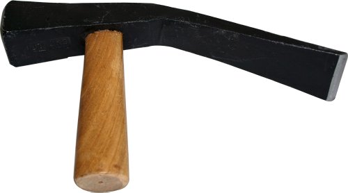Haromac Pflasterhammer 1500 g, Rheinische Form, geschmiedet, mit Hartholz-Stiel, 30175250 von HAROMAC