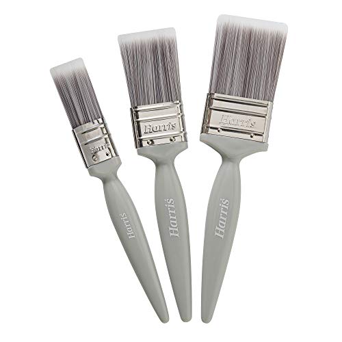 Harris Essentials Pinsel für Wände und Decken, 3 Pinsel, 2,5 cm, 3,8 cm, 5,1 cm, Grau von HARRIS