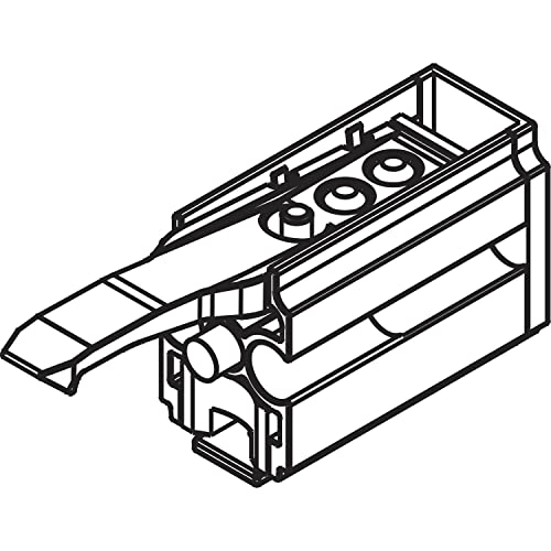 HAWA Junior 80/100 Fangstopper, Schiebetür Stopper mit einstellbarer Rückhaltefeder, Stahl verzinkt von HAWA