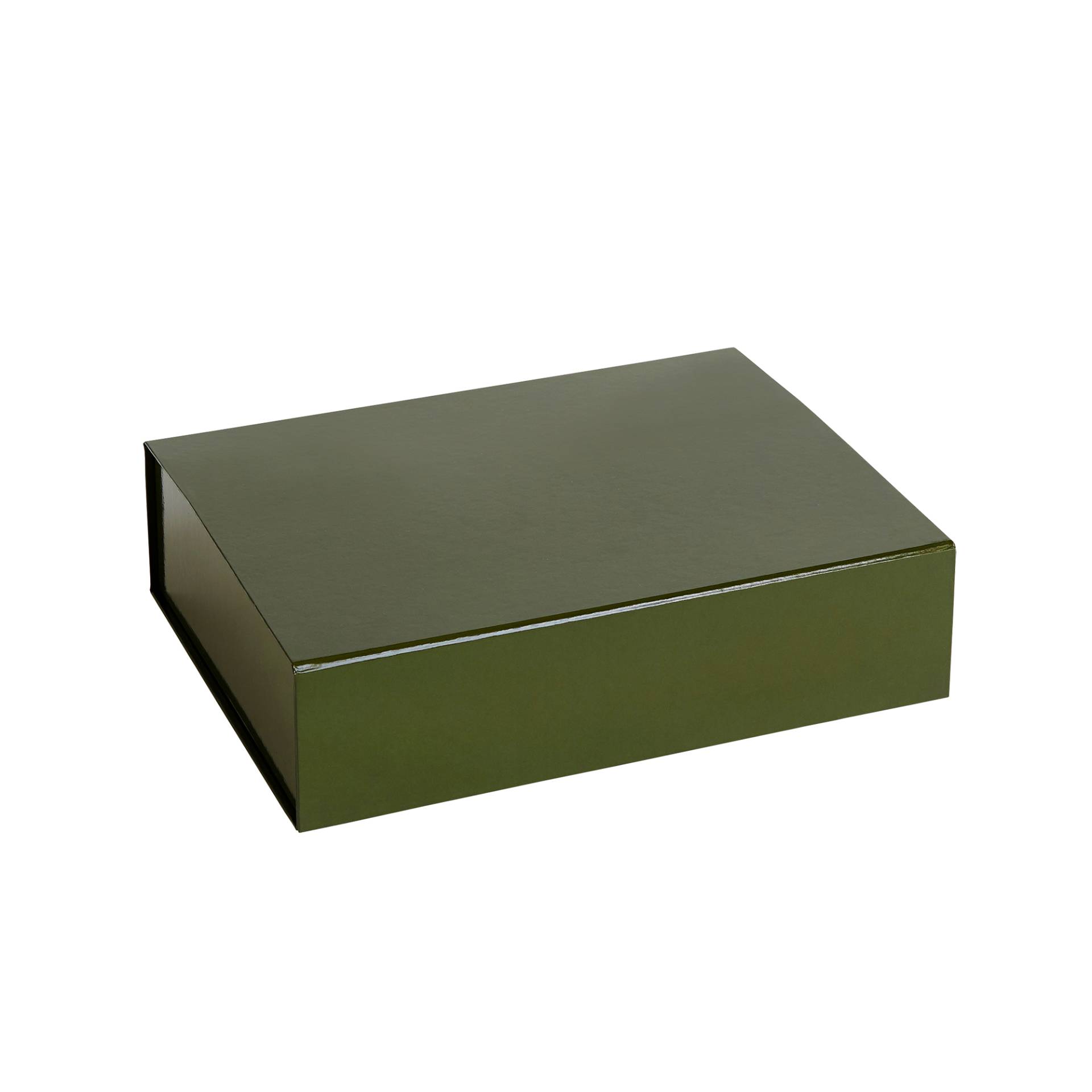 HAY - Colour Aufbewahrungsbox S magnetisch - oliv/LxBxH 33x25,5x8,5cm von HAY