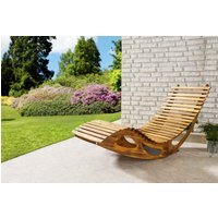 HC Garten & Freizeit Ergonomische Schwungliege/ Saunaliege aus Akazienholz, faltbar - FSC® zertifizi von HC Garten & Freizeit