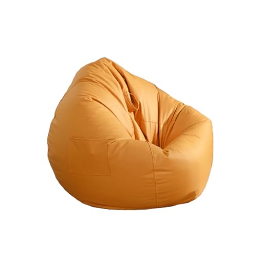 HCDZF Sitzsack Sessel, Sitzsack Erwachsene mit Füllung für das Wohnzimmer, Riesensitzsack,Orange,100 * 110cm von HCDZF