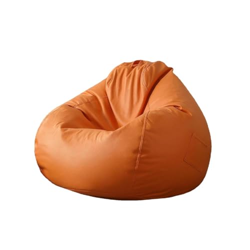 HCDZF Sitzsack Sessel, Sitzsack Erwachsene mit Füllung für das Wohnzimmer, Riesensitzsack,Orange,90 * 100cm von HCDZF