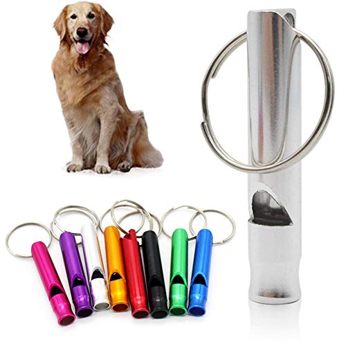 HEELPPO Hundepfeife Hochfrequenz Lautlos Hundepfeife Hunde Pfeifen Hundeflöte Hundepfeife Acme Hund Training Aids Professionelle Hund Pfeifen Metall Pfeife Hund Verhalten Trainer Random-Color,3pc von HEELPPO