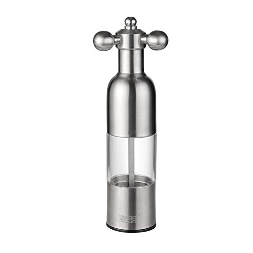 HEELPPO Salz Pfeffer MüHle GewüRzmüHle Manuelle PfeffermüHle Wasserhahn PfeffermüHle Flasche Antioxidation SalzmüHle Mit Drehbarem Griff Wird FüR Salz Pfeffer GewüRze 21X4.8,Silver von HEELPPO