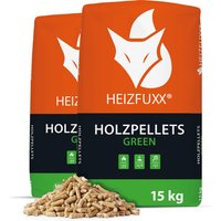 Heizfuxx - Holzpellets Green 15kg x 2 Sack 30kg von HEIZFUXX