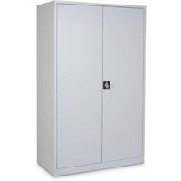 HEMMDAL Flügeltürenschrank HF-ST, 5 OH, HxBxT 1.950 x 920 x 500 mm, verzinkte Fachböden, lichtgrau von HEMMDAL