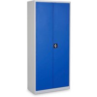 HEMMDAL Universalschrank HUS-1, Drehriegel-Zylinderschloss, 4,5 OH, HxBxT 1.800 x 800 x 380 mm, verzinkte Fachböden, lichtgrau/enzianblau von HEMMDAL