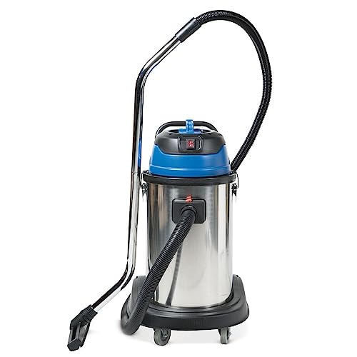 HEMMDAL Industriestaubsauger 1.500 W | 30 Liter | Kippfahrgestell | Nass-Trockensauger | Industriesauger | Reiniger | 3 einzeln zuschaltbare Motoren | Zubehör für unterschiedliche Einsatzbereiche von HEMMDAL