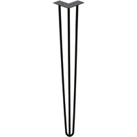 4er Set Hairpin Legs, 45 cm, schwarz, 3 Streben Tischbeine - Hengda von HENGDA