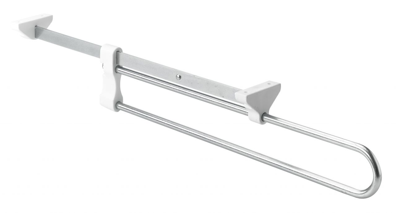 Hettich Kleiderbügelhalter ausziehbar 350 mm, verchromt, 1 Stück von HETTICH