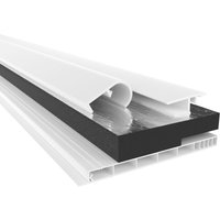 Rollladenkastendeckel mit Dämmung, Rollladendeckel pvc Rollladen Profile Revisionsklappe Fenster: 120 cm - Länge, Komplettset 120 mm - Breite - Hexim von HEXIM