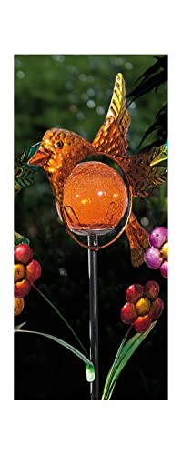 LED Gartenstecker ''Vogel'' in orange mit Solar von HGD