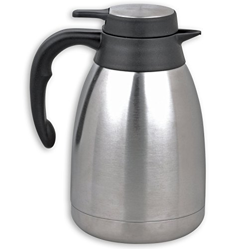 Haushalt International HI Isolierkanne 1,5 L Kaffeekanne Isolierflasche Isolierkanne Edelstahl groß von Haushalt International