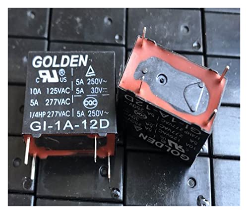 GI-1A-5DH GI-1A-12D GI-1A-12LHT GI-1A-24D (32F-1A-5V/12V/24V-5A/10A) Relais 4pol (Size : GI-1A-12D 12V-5A) von HIFASI