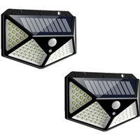Solarlampen 100LED IP65 Wasserdicht Outdoor - 2er Pack von HIGHSAM