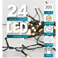1.01 led Lichterkette 24 led - 200 cm / Timer / Fernbedienung von HIT