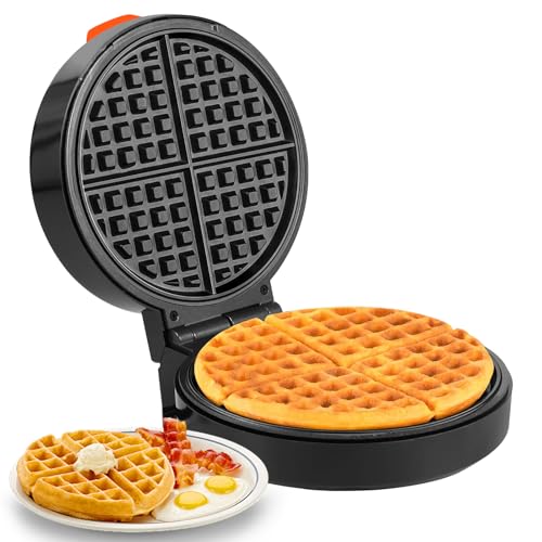 HIYAA Waffle Iron 1500 Watt Waffle Maker, Panini Grill, Waffle Toaster, Electric Grill, Cool Touch Technology, Non-Stick Coating, Continuously Adjustable Degree of Browning von HIYAA
