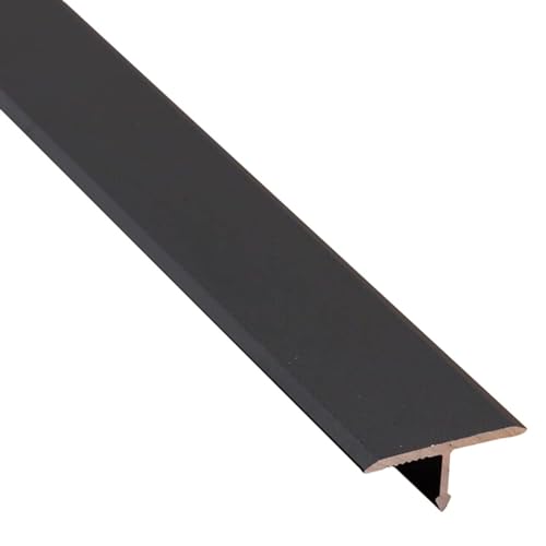 Aluminium-Bodenübergangsschwellenleiste, Teppichkantenleiste, Bodenübergangsleiste, Türschwelle For Ebene Oberflächenübergänge, Langlebige Und Einfach Zu Installierende Türleiste ( Color : Noir , Size von HJXGQJM