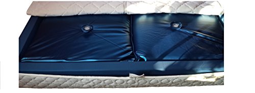 Mesamoll2® Wasserbettmatratze 90x210cm für Dual Wasserbetten 180x210cm Außenkante, Premium Wasserbettkern Softside in blau (F4 90% Beruhigung) von HK-Wasserbetten