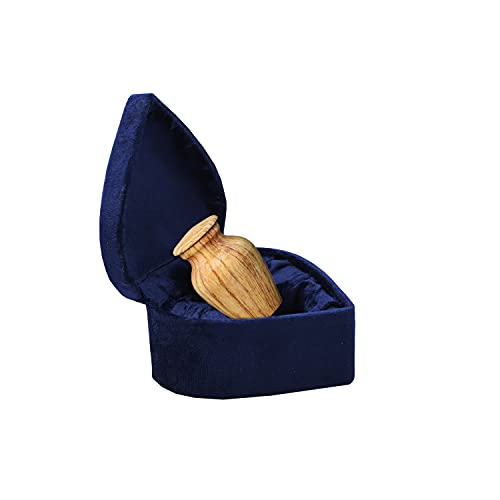 hlc Urns Andenken-Urne – schönes kleines Andenken, 1 Stück – Andenken-Urne für menschliche Asche mit 1 Samt-Herz-Box, Mini-Urne – Erschwingliche Andenken-Urne (3 Stück) von HLC