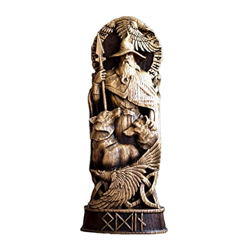 Nordischer Gott Harz Statue Odin/Thors/Loki/Freyja Figur Nordische Götter Figur Für Zeus Odin Thor Gebet Nordischer Gottanbeter Heimdekoration (# 4) von HLJS