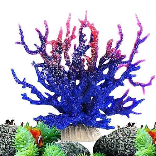 HMLTD Künstliches Korallendekor | Künstliche Korallenriff-Ornamente - 6,7x2,6x5,5 Zoll Korallenskulptur für Strandhaus, Kunstkorallenornament für Aquarien, Fischtanks, Schaufensterdekoration von HMLTD