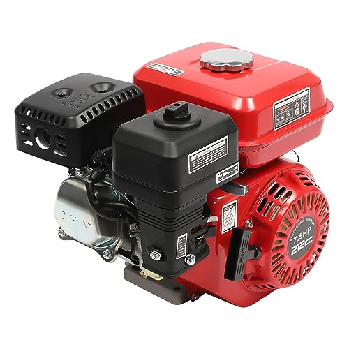 HOARLICN 212cc 4-Takt Benzinmotor Standmotor, 1 Zylinder Kartmotor Go-Kart Generator 20mm 7.5 Hp Generator Benzin Antriebsmotor Eine Betriebsleistung Von 4000 Watt von HOARLICN