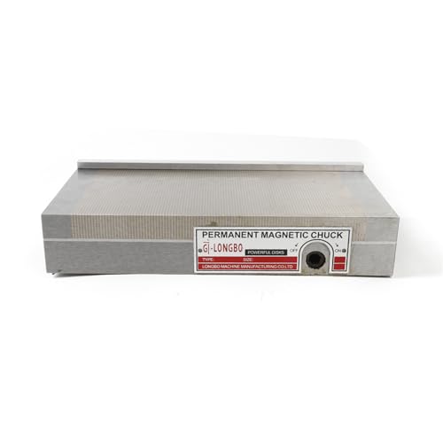 HOARLICN Magnetspannplatte 125 x 250mm, HochpräZise Permanent Magnetfutter Permanente Spannplatte Magnet Magnetspannplatte für Schleifmaschinen Linie schneiden Gewindeschneidmaschinen von HOARLICN