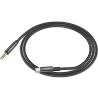 Hoco - Kabel aux Audio Jack 3,5mm auf iPhone 8-polig UPA19 1m Schwarz von HOCO