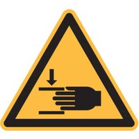 Warnzeichen Warnung vor Handverletzungen, Typ: 02200 von Industrial Quality Supplies