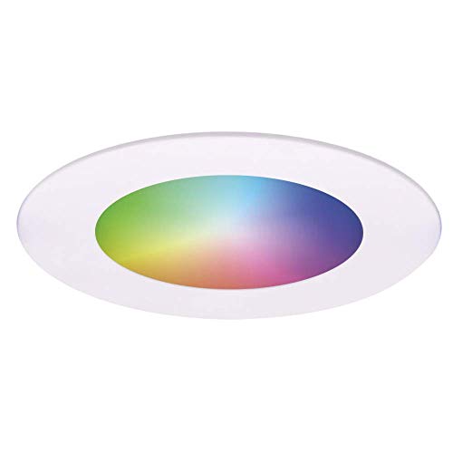 HOFTRONIC Aura - Smart Home LED Einbaustrahler Weiß - RGBWW 16,5 Millionen Farben - 12W 1050lm Extra hell - Deckenspots Rund Ø108mm - WiFi + Bluetooth - Amazon Alexa, Google Home & Siri von HOFTRONIC