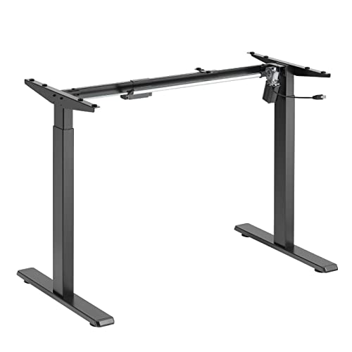 HOKO® Ergo Comfort Schwarz. Schreibtisch Gestell mit Motor höhenverstellbar. Elektrisch höhenverstellbarer Standing Desk für ergonomisches Arbeiten! Memory Speicher Steuerung + Erinnerungsfunktion von HOKO