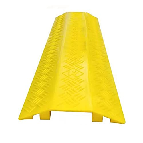 HOME UK Kabelbrücke, Überfahrschutz für Kabel, Boden Kabelbrücke aus Plastik, Kabelkanal Brücke Rampe Protector aus Hartgummi PVC, Einkanalige befahrbare Kabelbrücke für die Straße von HOME UK