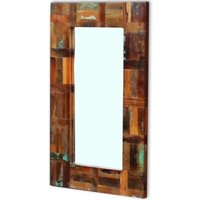 Spiegel Recyceltes Massivholz 80 x 50 cm VD09737 - Hommoo von HOMMOO