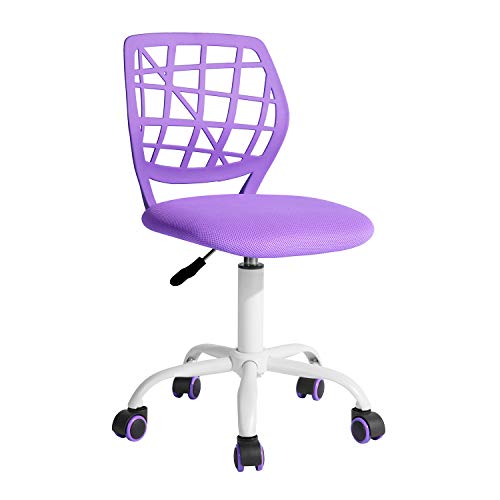 HOMYLIN Ergonomischer justierbarer Höhendreher Rolling Computer Executive Stuhl für Home Office Arbeitszimmer Chair, ‎Plastic, Lila, 38CM x39CM x75-85CM von HOMYLIN