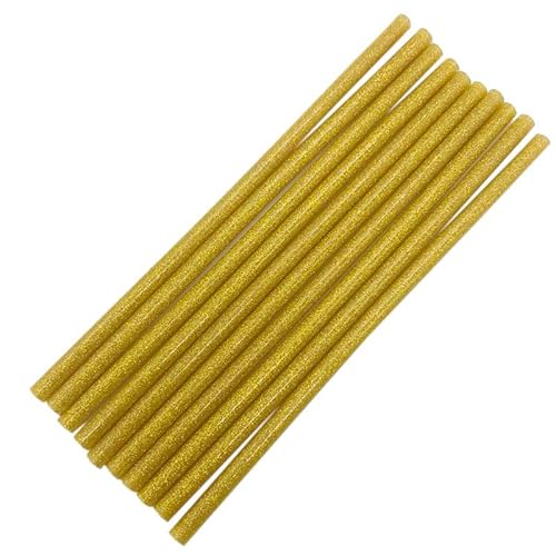 HOOCI 5pcs/lot 7x200mm DIY Gold Hot Melt Glue Sticks Adhesive For Glue Gun High Viscosity Adhesive Repair DIY Art Craft Heating Tool von HOOCI