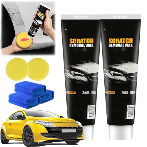 Car Scratch Repair Paste, Car Paint Scratch Repair Paste, Scratch Repair Wax For Car, Car Scratch Remover, Professional Car Scratch Repair Agent (2PC) von HOPASRISEE