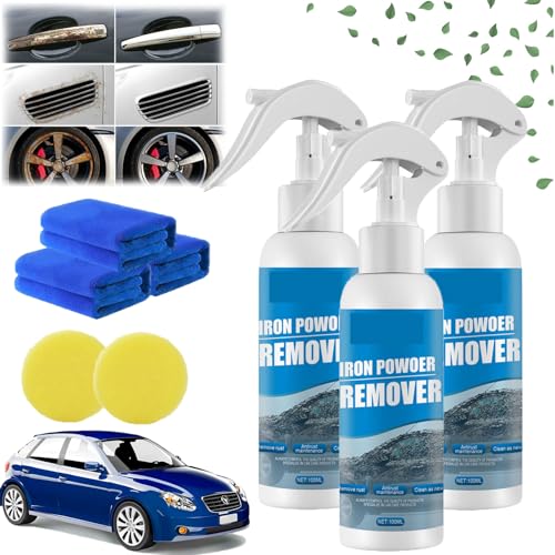 HOPASRISEE Multifunktionales Rostentfernungsspray, Auto-Rostentfernungsspray, multifunktionaler Metallrostentferner, Automobil-Rostentferner, Mehrzweck-Rostentfernerspray für Felgen (100ML-3PC) von HOPASRISEE